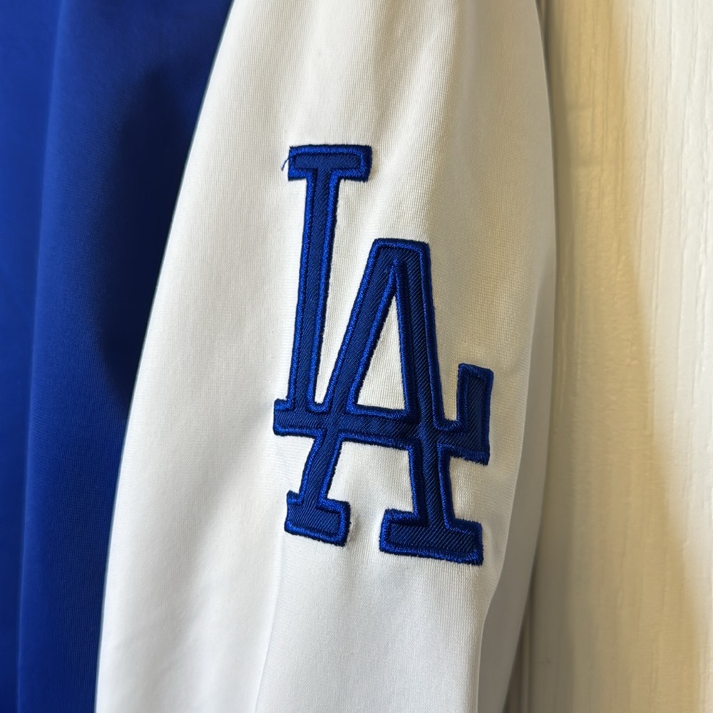 Stitches Los Angeles Dodgers Baseball World Series Blue White Jacket Size Medium - Picture 11 of 11